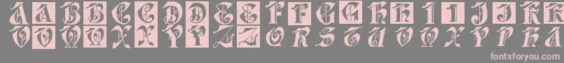 Dolbyfraxcaps Font – Pink Fonts on Gray Background