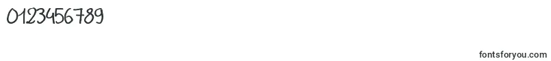 fuente GillesHandwriting – Fuentes para números