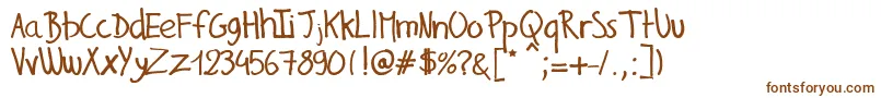 GillesHandwriting Font – Brown Fonts