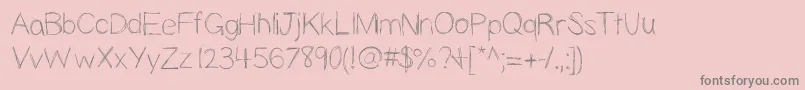 Slopness Font – Gray Fonts on Pink Background