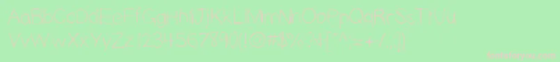 Slopness Font – Pink Fonts on Green Background