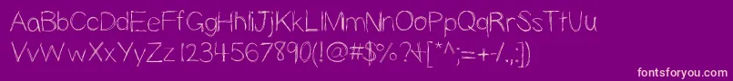 Slopness Font – Pink Fonts on Purple Background