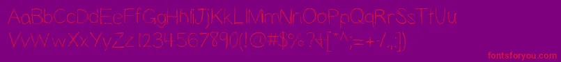 Slopness Font – Red Fonts on Purple Background