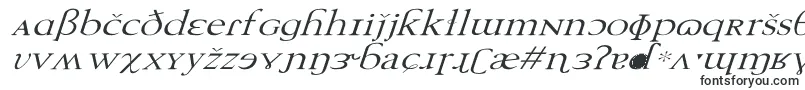 TechphoneticWdItalic-fontti – Serifeillä varustetut fontit
