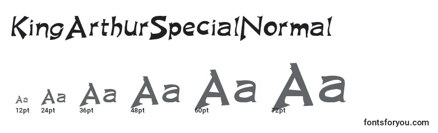 KingArthurSpecialNormal Font Sizes