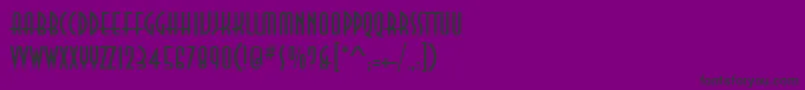 フォントAnnaItc – 紫の背景に黒い文字