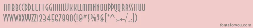 フォントAnnaItc – ピンクの背景に灰色の文字