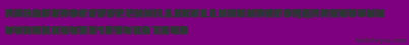 Czcionka PhatBlox – czarne czcionki na fioletowym tle