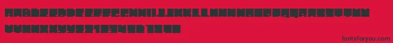 PhatBlox Font – Black Fonts on Red Background