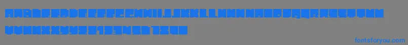 PhatBlox Font – Blue Fonts on Gray Background