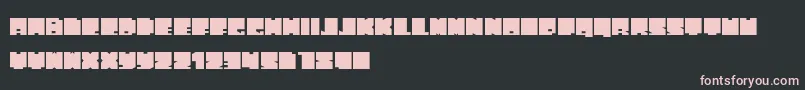 PhatBlox Font – Pink Fonts on Black Background
