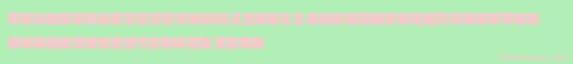 PhatBlox Font – Pink Fonts on Green Background