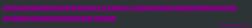 Шрифт PhatBlox – фиолетовые шрифты на чёрном фоне