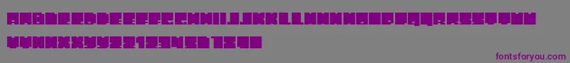 Шрифт PhatBlox – фиолетовые шрифты на сером фоне