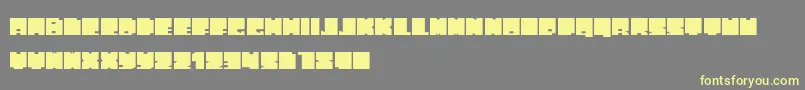 PhatBlox Font – Yellow Fonts on Gray Background