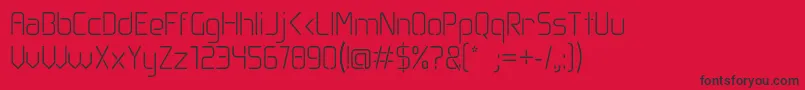 Obli Font – Black Fonts on Red Background