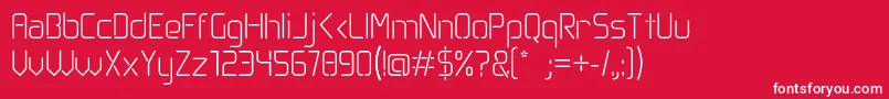 Obli Font – White Fonts on Red Background
