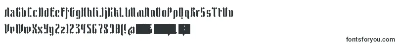 Шрифт ZfrakturEyeFs – очень узкие шрифты
