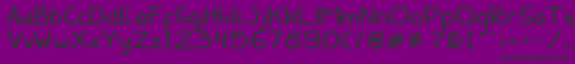 BarokahBold Font – Black Fonts on Purple Background