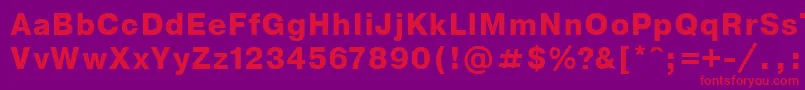 Nthvb Font – Red Fonts on Purple Background