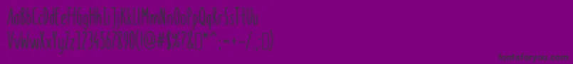 KeylimedemoRegular Font – Black Fonts on Purple Background