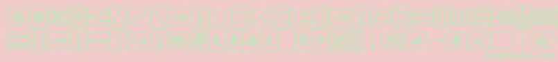 Ma Font – Green Fonts on Pink Background