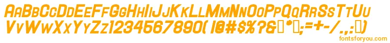 HallandaleScHeavyIt.Jl-Schriftart – Orangefarbene Schriften