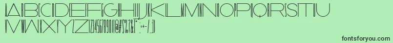 TallerEvolutionRev Font – Black Fonts on Green Background