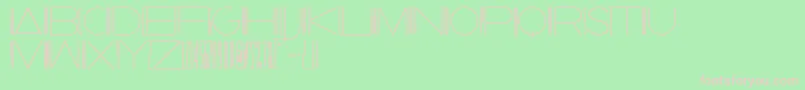 TallerEvolutionRev Font – Pink Fonts on Green Background