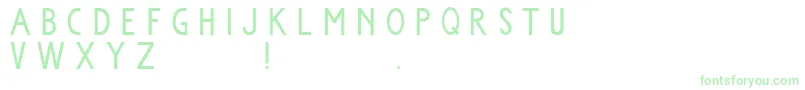 Komorebi Font – Green Fonts on White Background