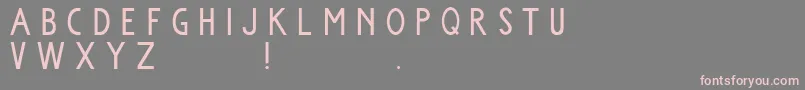 Komorebi Font – Pink Fonts on Gray Background