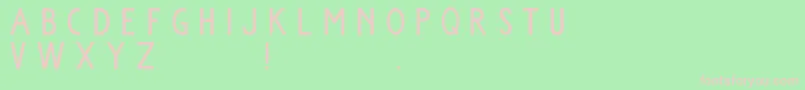 Komorebi Font – Pink Fonts on Green Background