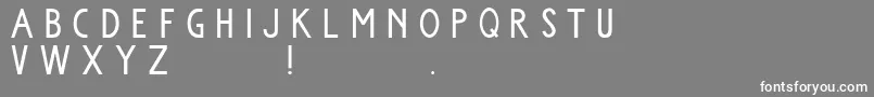 フォントKomorebi – 灰色の背景に白い文字