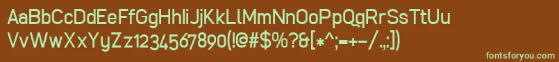 Шрифт Cibreo – зелёные шрифты на коричневом фоне