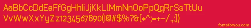 Cibreo Font – Orange Fonts on Red Background
