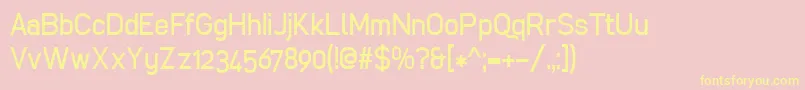 Cibreo Font – Yellow Fonts on Pink Background