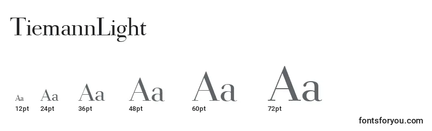 TiemannLight Font Sizes