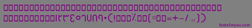 Weitere Informationen zur BHelal-Schriftart BHelal-Schriftart – Violette Schriften auf grauem Hintergrund