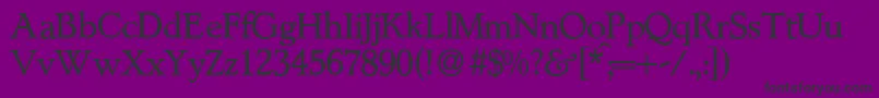 L890RomanBold Font – Black Fonts on Purple Background