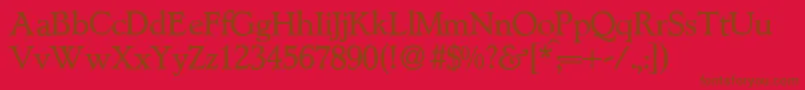 En savoir plus sur la police L890RomanBold Police L890RomanBold – polices brunes sur fond rouge