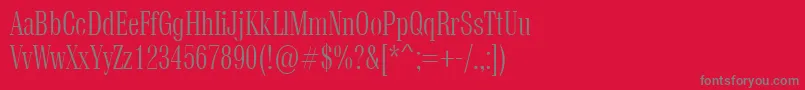 VetrenRegular Font – Gray Fonts on Red Background