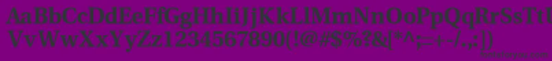VeracityblacksskBold Font – Black Fonts on Purple Background