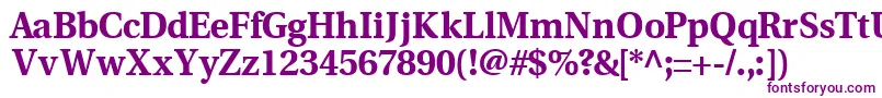 VeracityblacksskBold Font – Purple Fonts on White Background