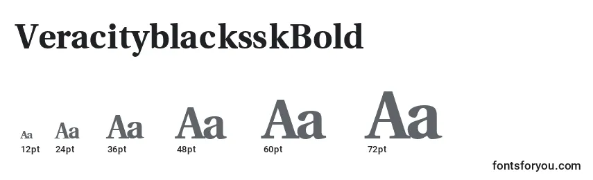 Размеры шрифта VeracityblacksskBold
