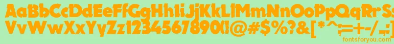 More about Electron.KzBold Font Electron.KzBold Font – Orange Fonts on Green Background