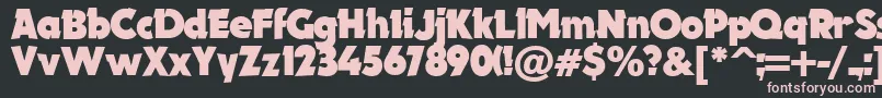 Electron.KzBold Font – Pink Fonts on Black Background