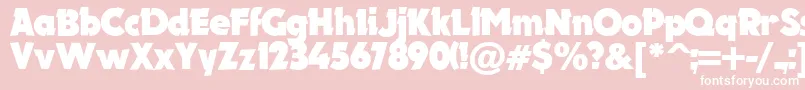 Electron.KzBold Font – White Fonts on Pink Background