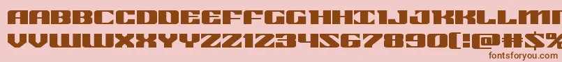 21gunsaluteexpand Font – Brown Fonts on Pink Background