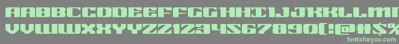 21gunsaluteexpand Font – Green Fonts on Gray Background
