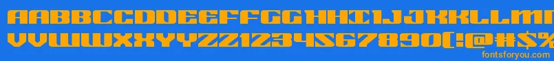 Подробнее о шрифте 21gunsaluteexpand Шрифт 21gunsaluteexpand – оранжевые шрифты на синем фоне
